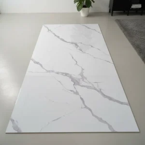 Placa PVC Marmolada - Modelo 2004 Blanco con Vetas Anchas