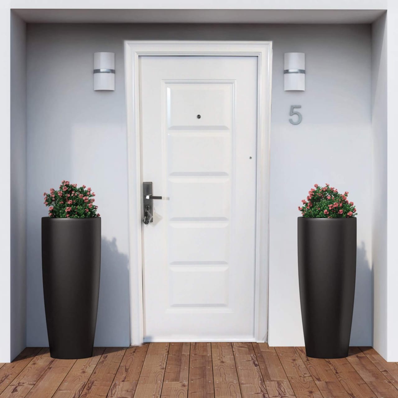 Puerta Seguridad con Cerradura Multipunto - Blanca