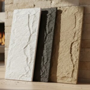 Placa Símil Piedra de Poliuretano - Modelo Negro