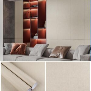 Vinilo Autoadhesivo modelo Tela Beige en rollos 120 cm de ancho. Precio x metro