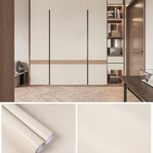 Vinilo Autoadhesivo modelo Cuero Blanco en rollos 120 cm de ancho. Precio x metro