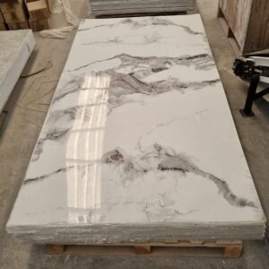 Placa PVC Marmolada - 120 x 240 cm Modelo Blanca Veteada